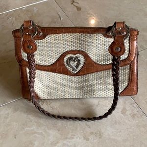 Marc Chantal Y2K Woven Faux Leather Handbag